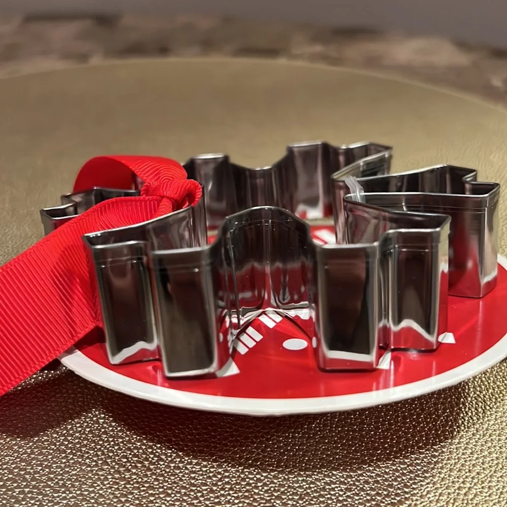 Crate & Barrel Snowflake Cookie Cutter and Spatula Set